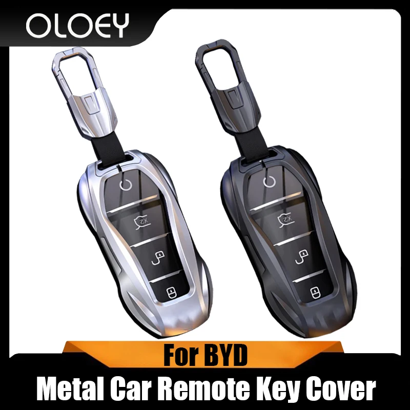 

Metal Car Remote Key Cover Case Holder Shell Fob Bag For BYD New ATTO 3 Atto 2 Song Pro Shark 6 Dolphin Mini Seal U Sealion 7 EV