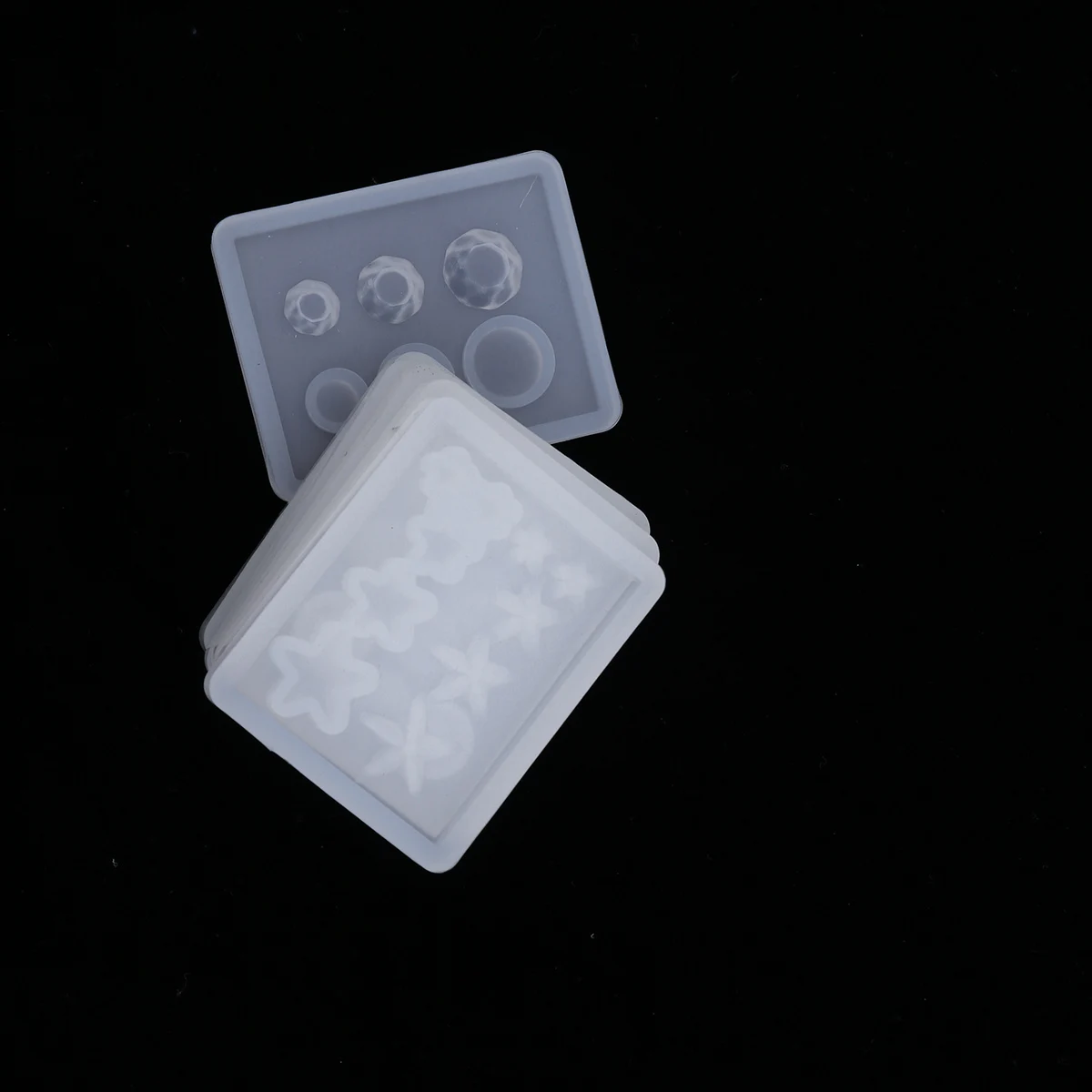 

6 Pcs Pendant Bead Mold Resin Casting Molds Rings DIY Beads Silicone Jewelry Making