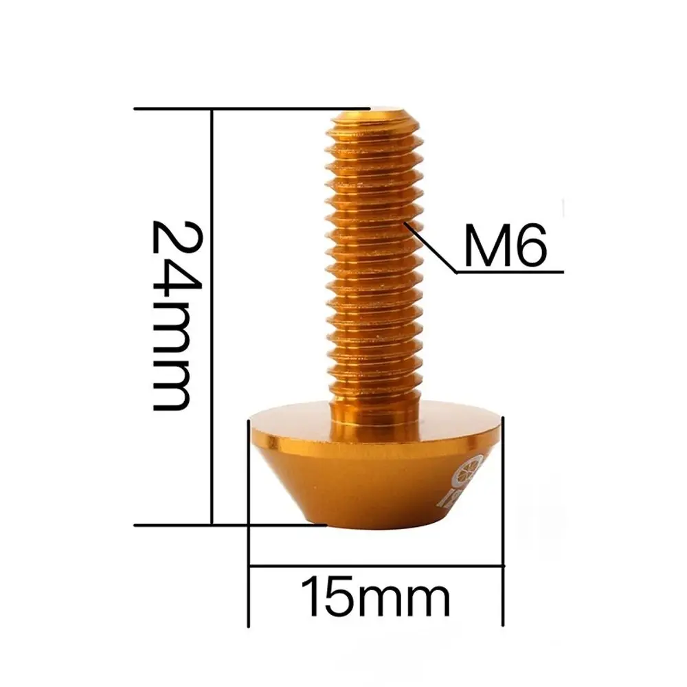 จักรยานเบรค CLAMP จักรยานเบรค 7075 อลูมิเนียม V-เบรคคอลัมน์สกรู V เบรค CLAMP สกรู M6 เบรค Caliper Bolt M6 สกรู