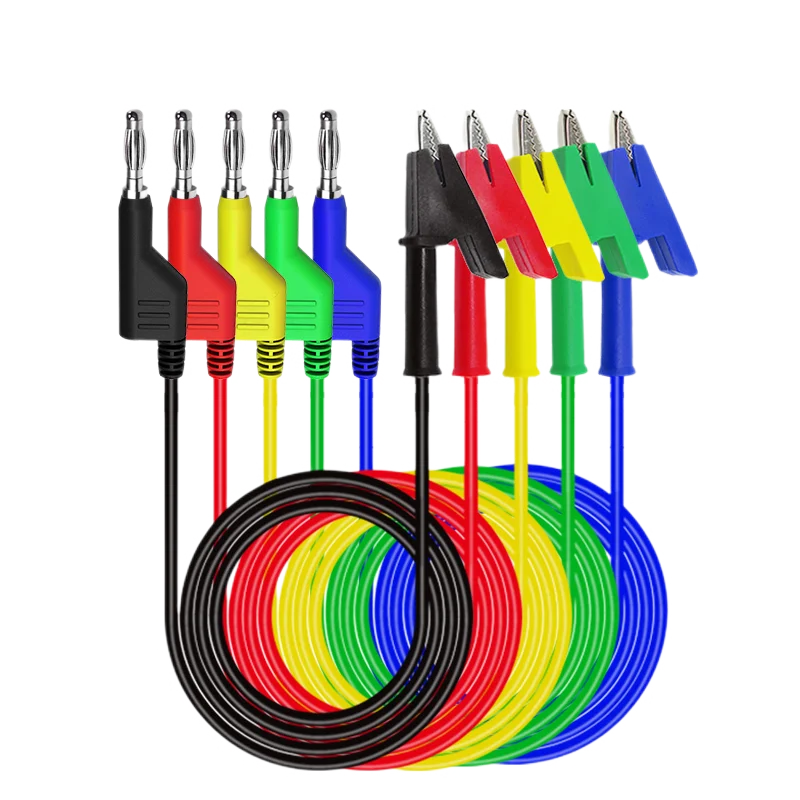 1 Pc Test Lead Kit 4Mm Banana Plug To Test Hook Cable Replaceable Multimeter Probe Test Wire Probe Alligator Clip