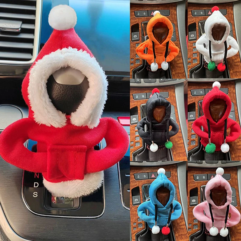 Hoodie Car Gear Shift Cover Fashion Gearshift Hoodie Car Gear Shift Knob Cover Manual Handle Gear Sweatshirt Change Lever Cover