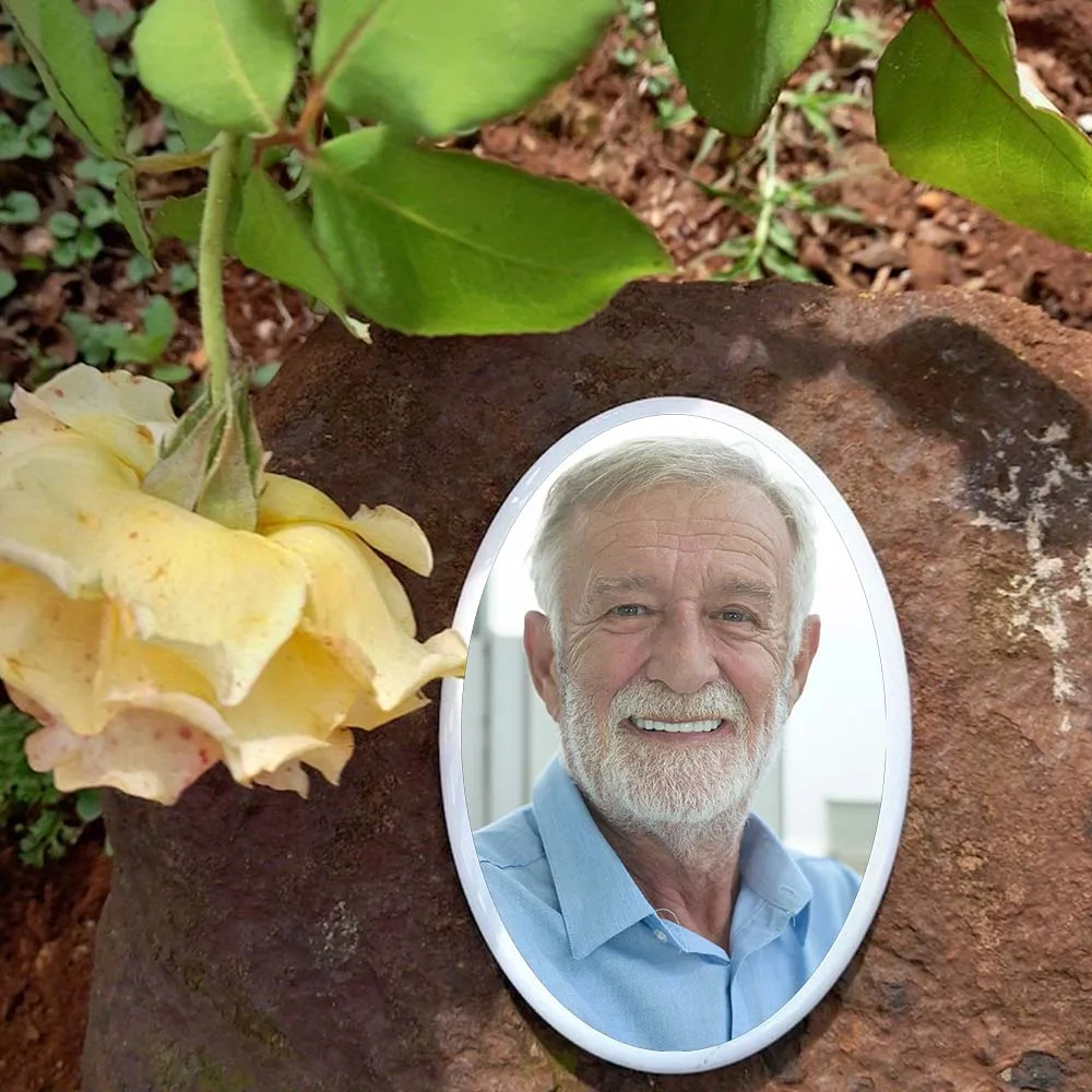 2D Flat Not 3D 1pc Custom Photo Memorial Headstone Tile Personalized Remembrance Gift for Holidays Anniversary gift