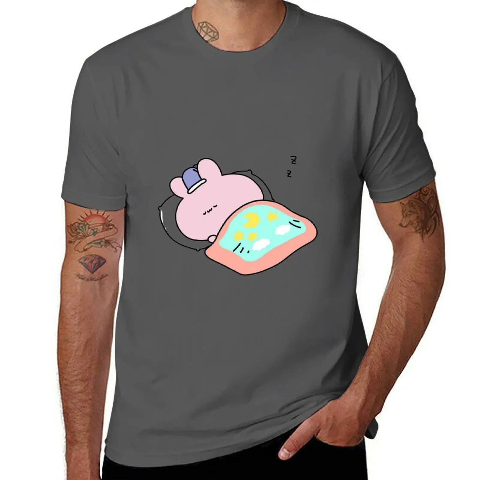 

Asamimichaan is Fast Asleep,Cute Asamimi T-Shirt man t shirt summer man t shirt heavy cotton cotton tshirt 100% T-Shirt