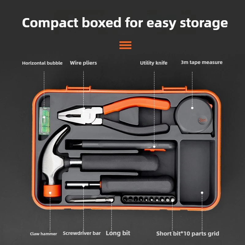 Toolbox Set Complete Household Screwdriver Set Daily Maintenance Industrial-grade Hardware Tool Combination