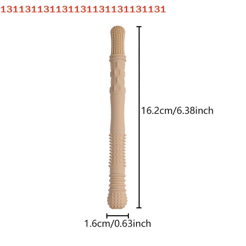 Soft Silicone Hollow Molar Stick for Children, Straw Teether, Newborn Teething Tube, Toy Gift