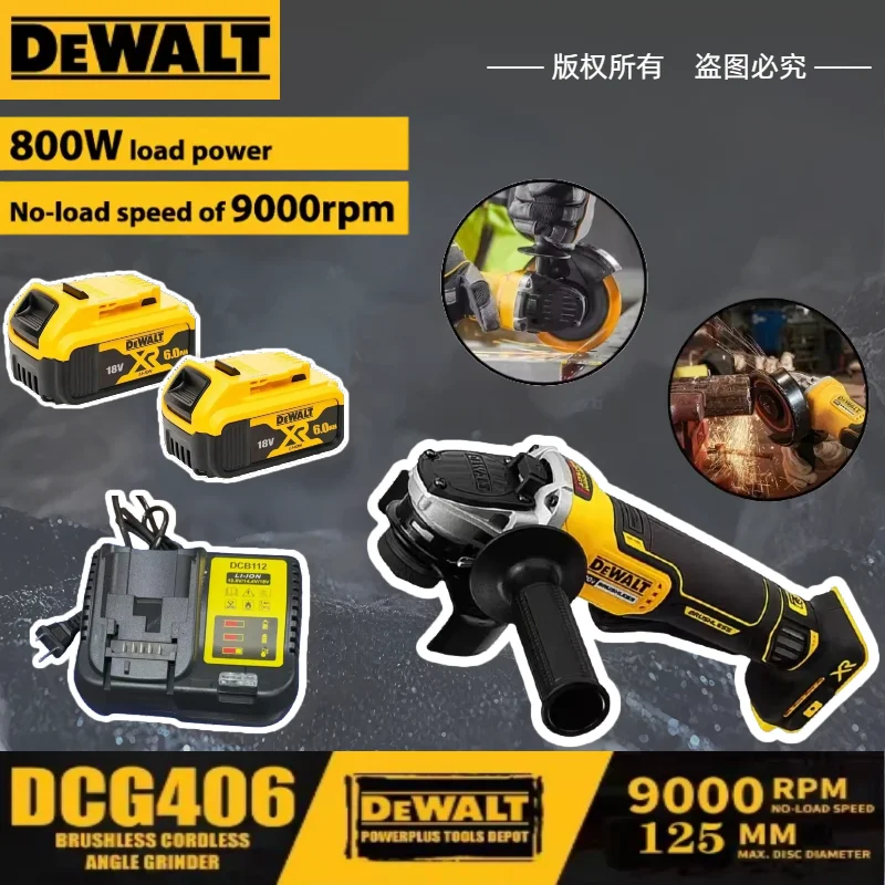 

DeWALT DCG406 Angle Grinder Multifunctional Polishing Machine Industrial Cutted Machine Switch Cordless Angle Grinder
