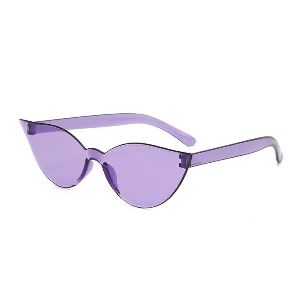Candy Color Cat Eye Sunglasses UV400 Street Photos Decoration Driving Glasses Sun-Protective Travel Accessories