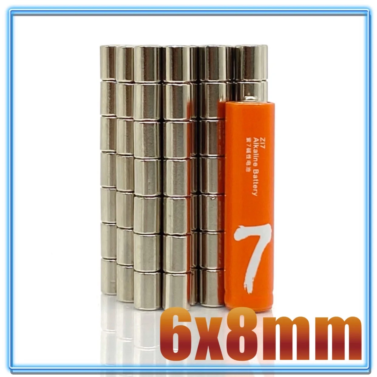 1-1000 pz 6x8mm potenti magneti 6mm x 8mm permanente piccolo rotondo N35 magnete 6x8mm magnete al neodimio Super forte 6*8mm nuovo