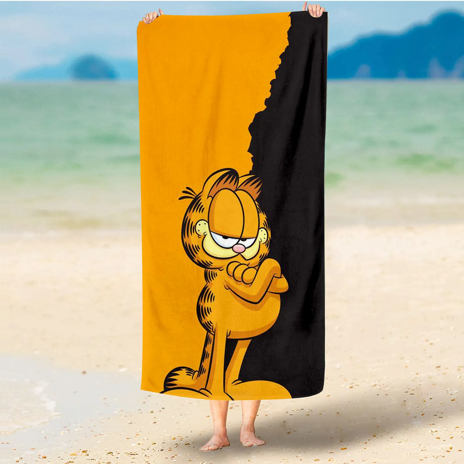 Garfield Microfiber Home  Hair Towel Sauna Towels Bathroom Bath & Shower Items Beach Bath Quick Dry Cotton 100% Shower