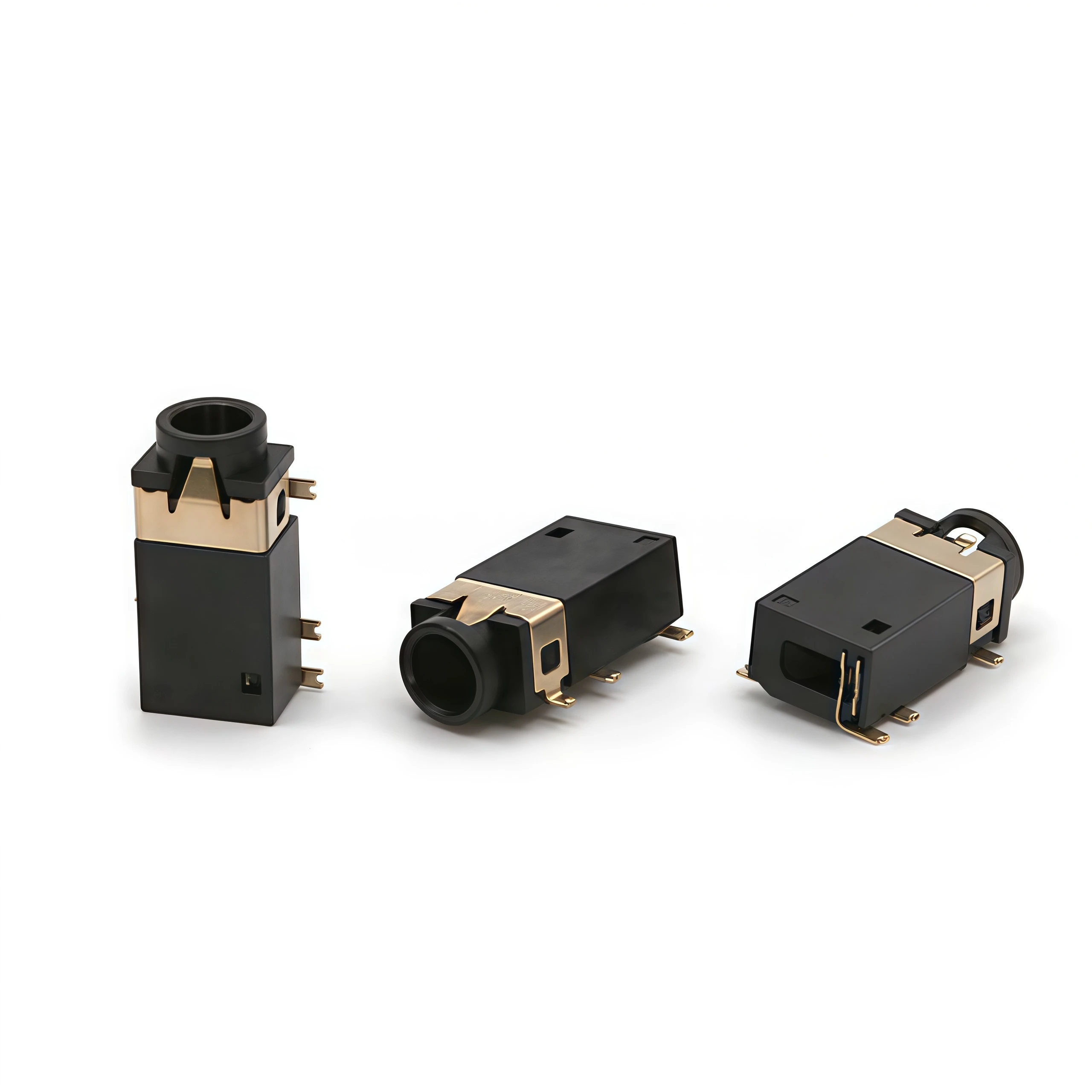 10PCS PJ-342B 3.5mm 6-Pin SMD Gold Plated Audio Jack for Headphone Amplifier/MP3 Player