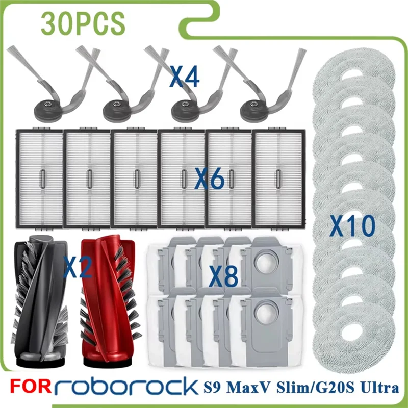 A83G-для Roborock S9 Maxv тонкий комплект аксессуаров для Roborock S9 Maxv тонкая вакуумная щетка