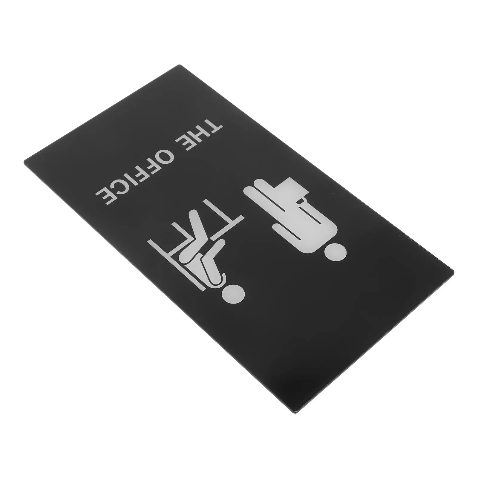 

Self Adhesive Acrylic Office Sign for Wall Door Workspace Name Plate Laser Printed Design Professional Business Decor Busy