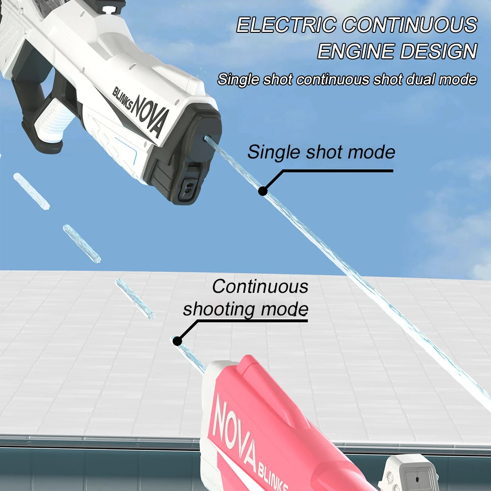 Automatische Elektrische Waterpistool Auto Zuig Waterpistolen Voor Volwassen Kinderen Batterij Aangedreven Squirt Blaster Zomer Zwembad Strand Outdoor Speelgoed