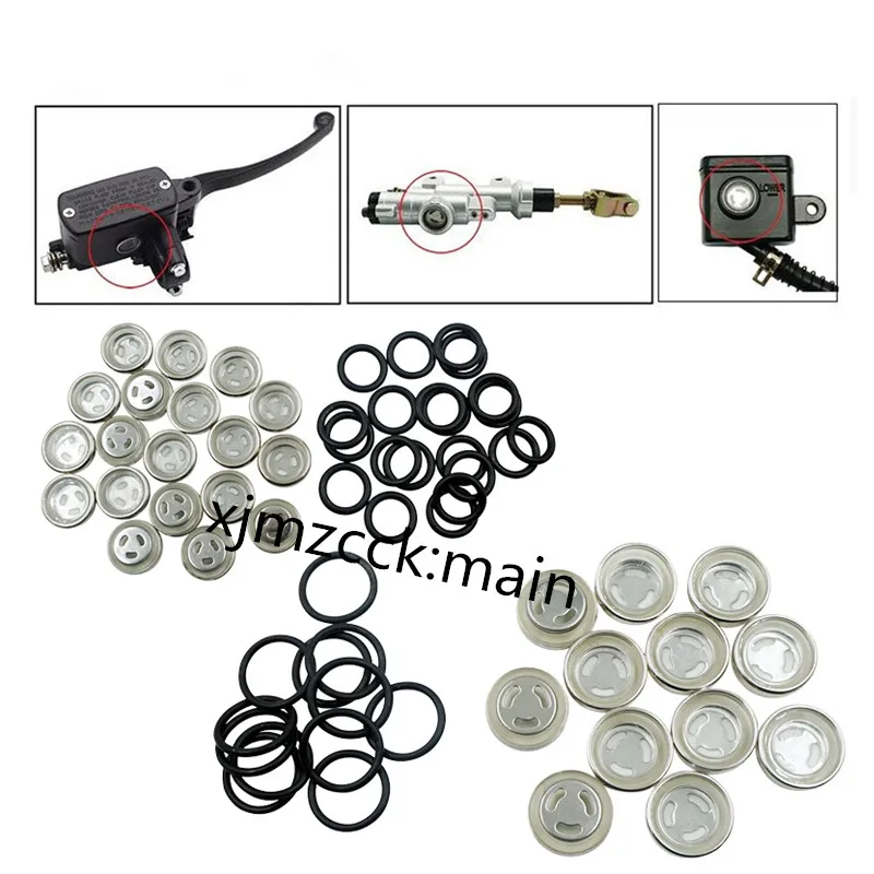 12mm 18mm Brake Master Cylinder Reservoir Sight Glass Motorcycle Dirt Gasket Clutch Brake Upper Pump Rear Brake Pump Oil Mirror