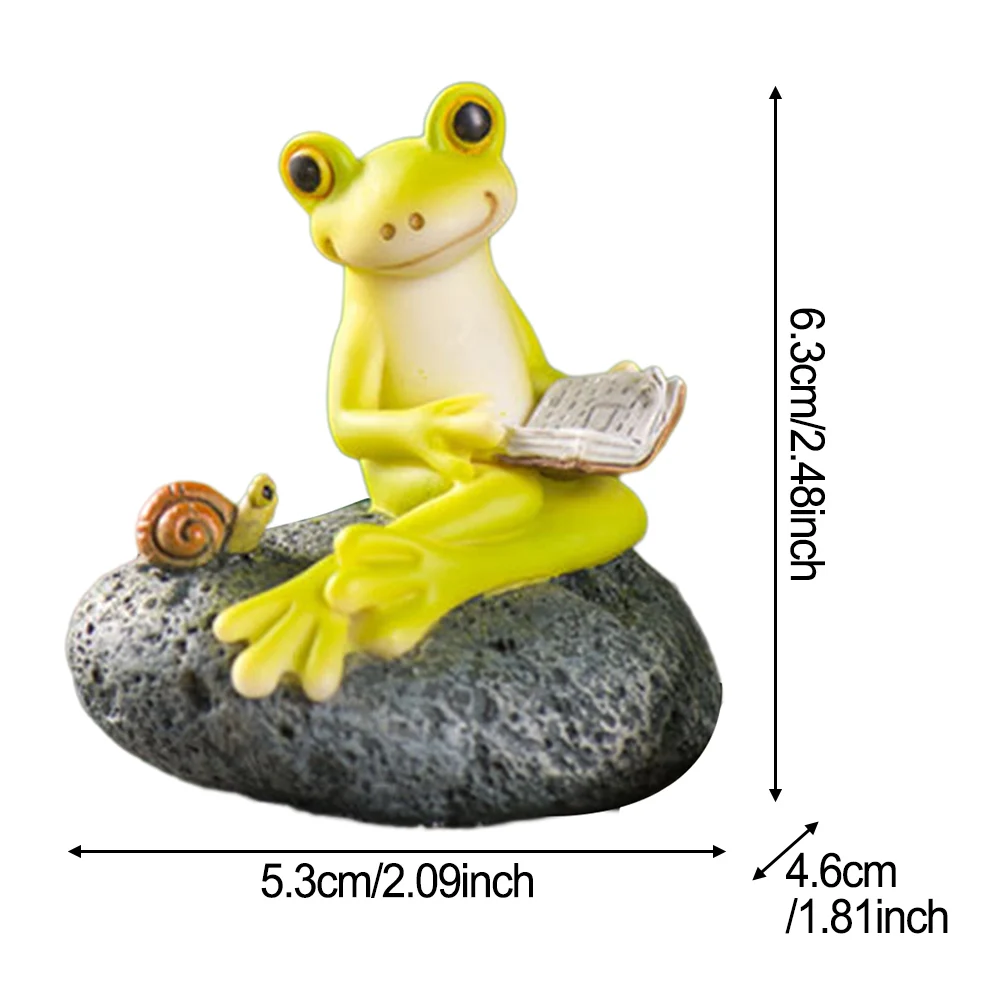 Statue Frog Sculpture Aquarium Pets Delicate For Garden Landscape Home Decoration Miniature Ornaments Practical