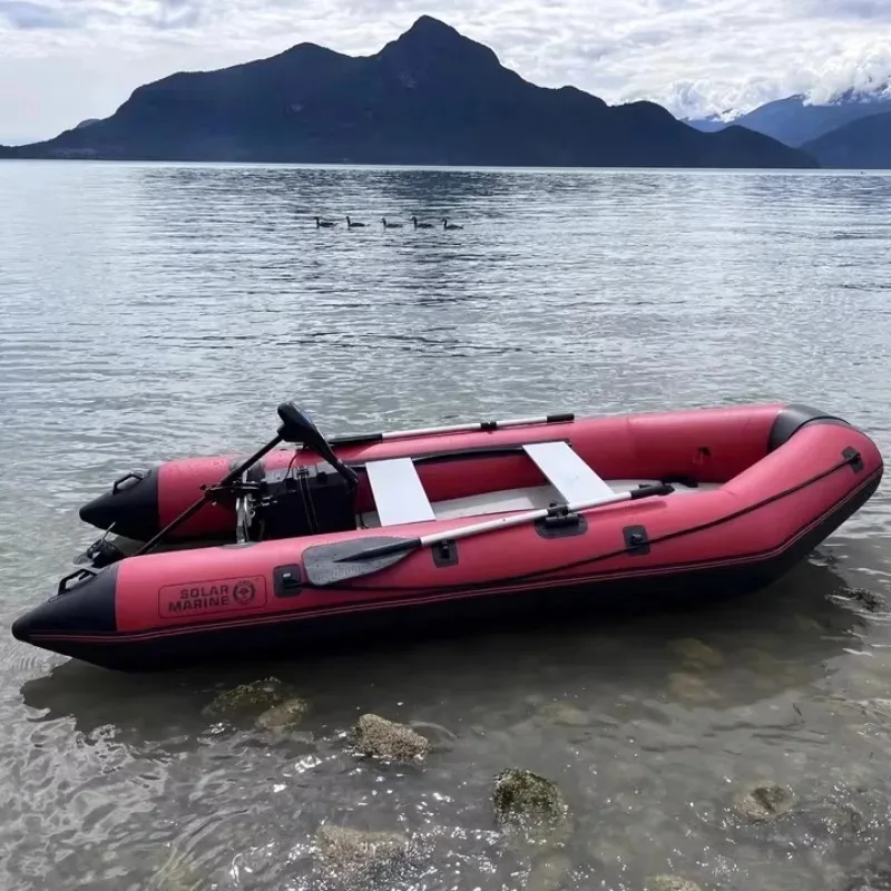 Fabrikpreis 4-Personen-Luftmatte aufblasbares Boden-Angriffsboot Professionelles Ruderboot mit Pumpe und Paddel zum Verkauf