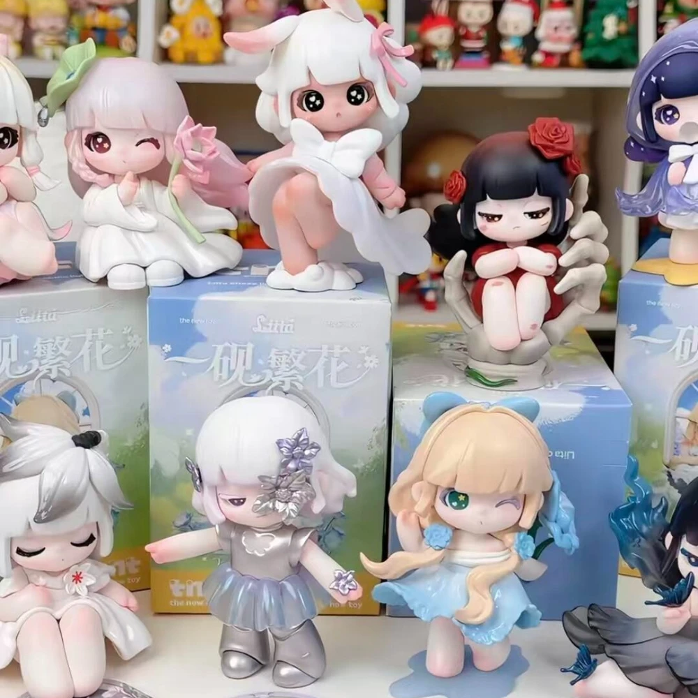 

Liita Where Petals Settle Kawaii Anime Doll Desktop Surprise Bag Pendant Anime Doll Keychain Surprise Bag Ornament Lucky Box