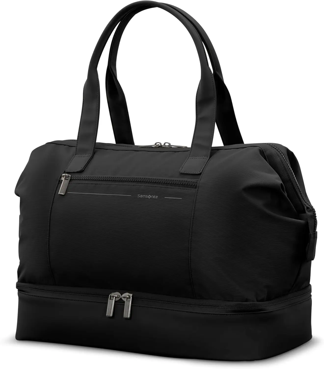 

Weekender Duffle Bag with Drop Bottom & 14" Laptop Compartment, SmartSleeve for Travel