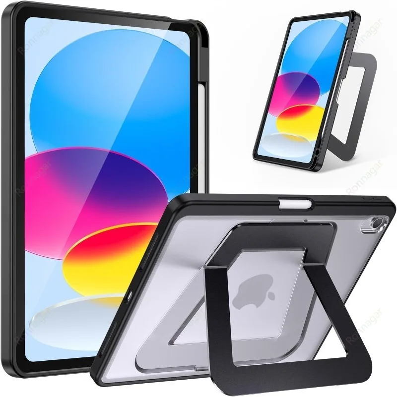 Case for iPad A16 11th 11 10th 2025 2026 iPad Air 11 13 M4 M3 7th 8th 9th Gen 10.2 Air4 5 10.9 Multi-Angle Adjustable Kickstand