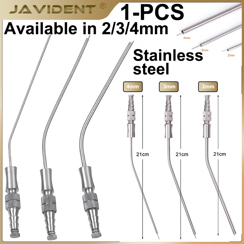 1pc Dentistry Stainless Steel Weak Straw Implants Sucker Pipettes Multiple SpecificationsDental Surgery Tools Oral Cavity