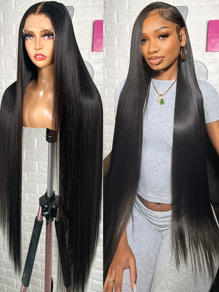 Human Hair Wig Lace Front Hd Lace Wig 13x4 Human Hair Straight 250% Lace Front Wigs Human Hair 7x5 Lace Pre Plucked Closure Wig