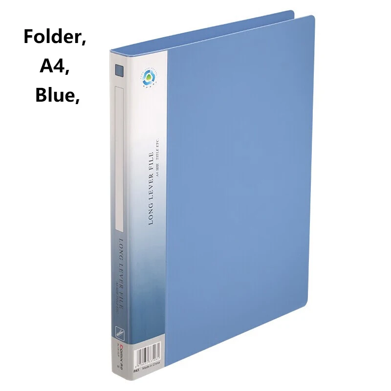 Comix Ab151A-W Thickeneded A4 Sturdy Folder/Pen Folder/Double Strong Folder/Long Press Blue