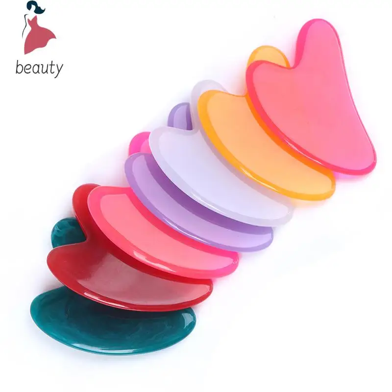 High-Quality Beeswax Face Gua Sha Board Facial Scraping Plate Multicolor Face Body Massage Tool For Neck Back Body Hot Sale