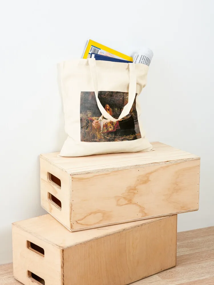 The Lady of Shalott by John William Waterhouse (1888) Tote Bag tote bags men Canvas bag for women Women's bag