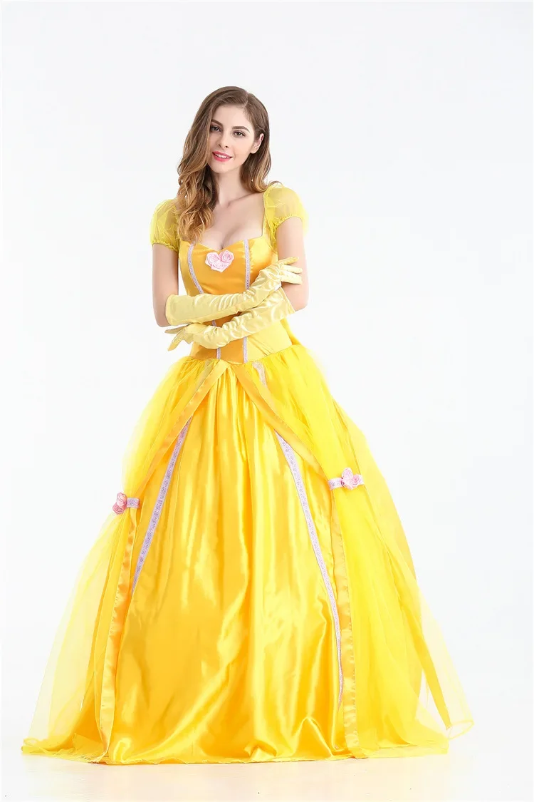 Halloween Costume Adult  Princess Beauty Costume for Women Princess Belle Dress up Ball Gown  Christmas Dresses for Women