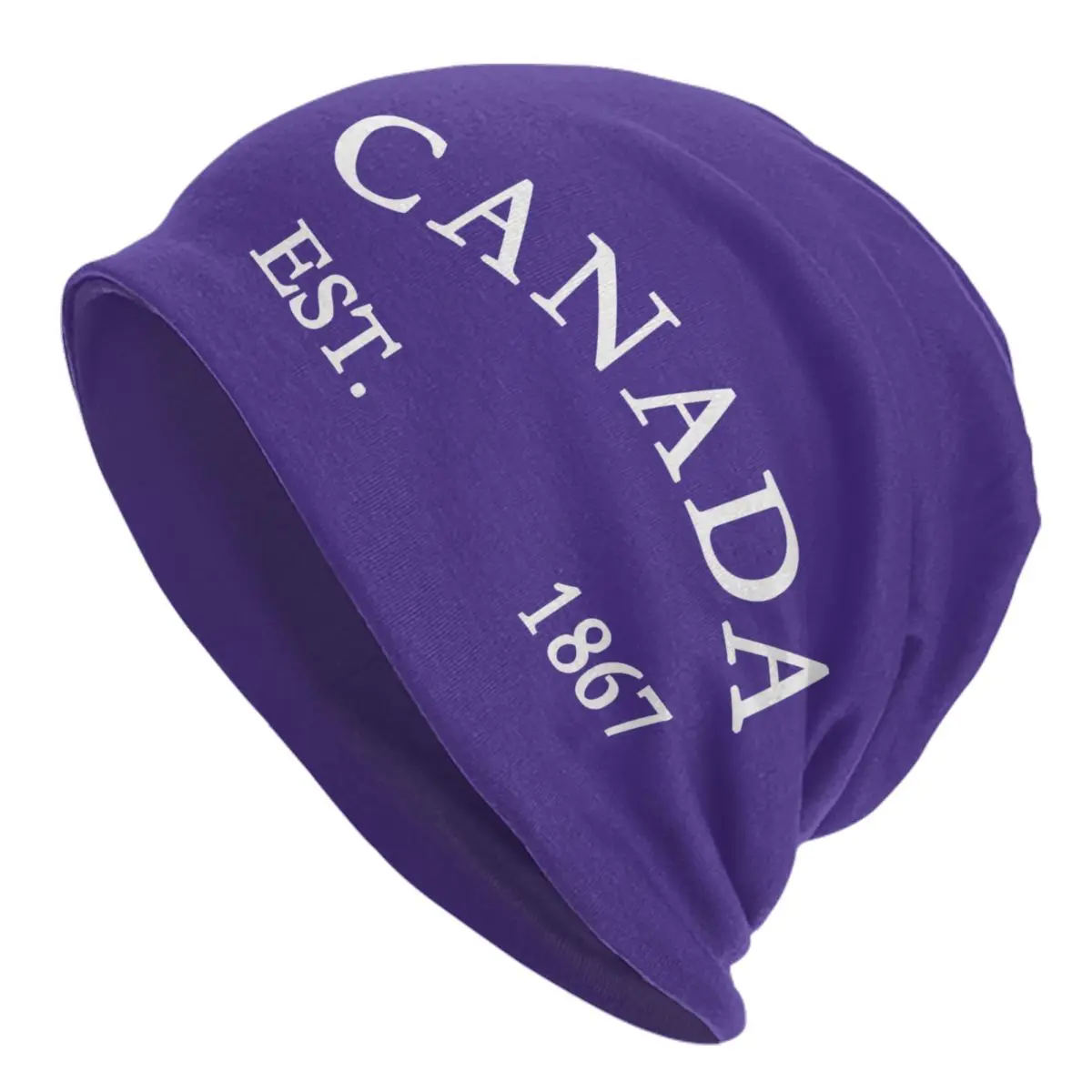 Custom Canada Flag Skullies Beanies Caps Streetwear Winter Warm Men Women Knitting Hat Unisex Canadian Maple Leaf Bonnet Hats