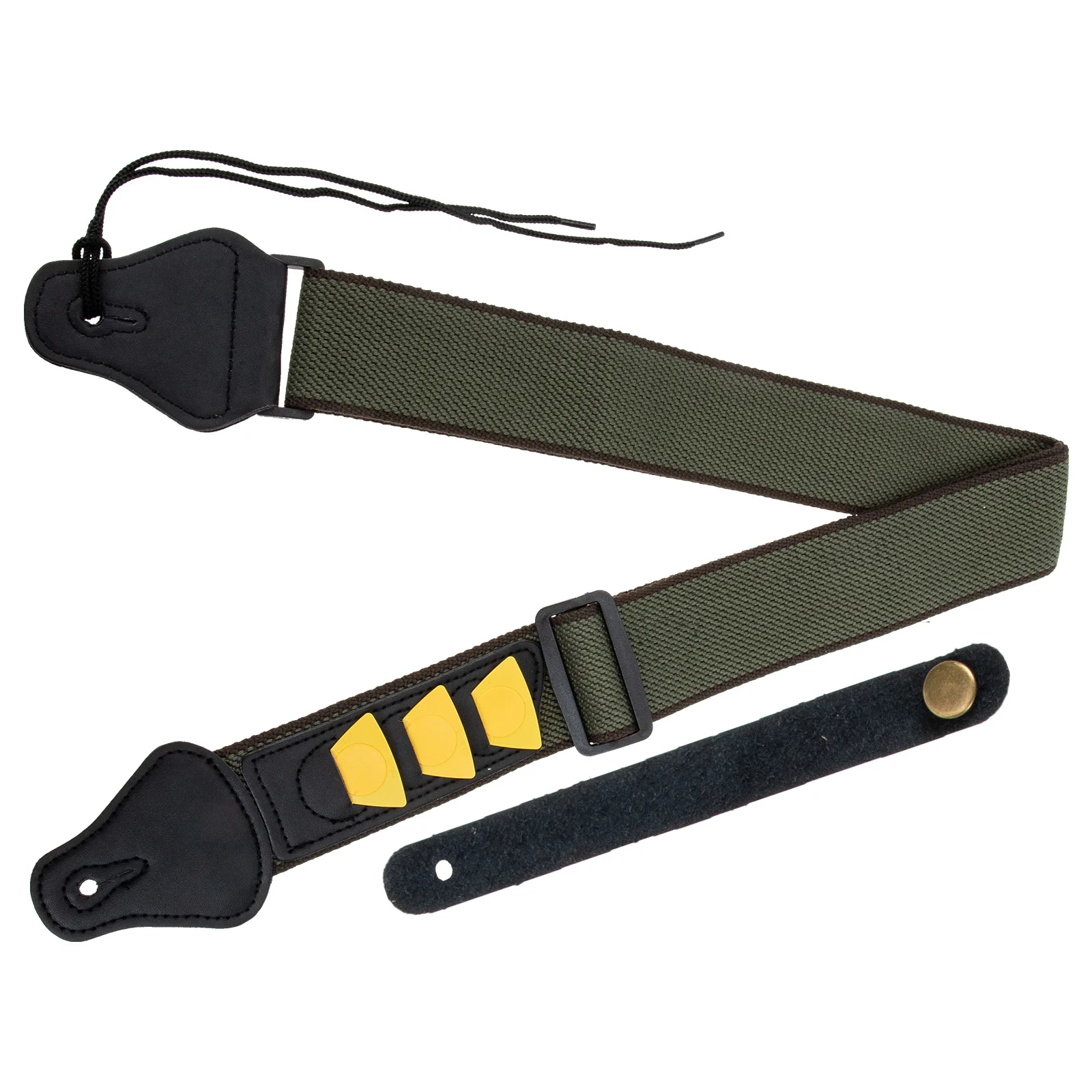 

1Set Guitar Strap Cotton Durable Adjustable Decorative Neck Belt for Electric Folk Guitar Replacement Accessory