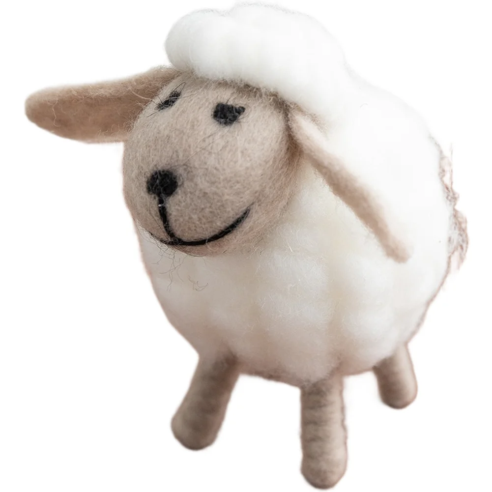 Christmas Table Accent Felt Sheep Ornament For Christmas Charming Appearance Vibrant Seasonal Colors Christmas