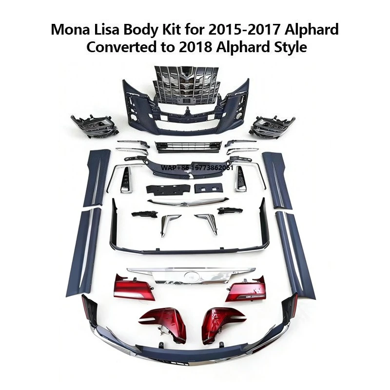 

High-Quality Upgrade to 2018 Alphard Monalisa Body Kit Front and Rear Bumper Assembly for Alphard 2015-2017