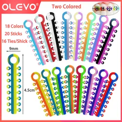 OLEVO 320Pcs/20Sticks Dental Orthodontic Leagues Rings Elastic Ligature Ties Rubber Bands for Teeth Braces Suspenders Dentistry