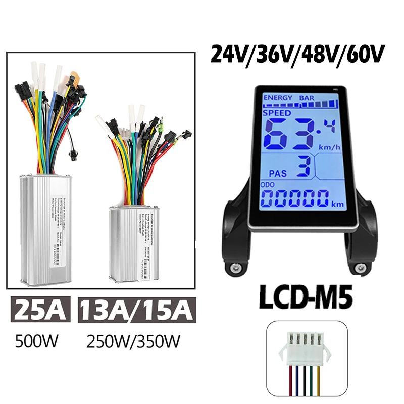 

ЖК-дисплей M5 24 в 36 в 48 в 60 в для электровелосипеда, цветной дисплей, ЖК-панель для электроскутера, запчасти для горного электровелосипеда, ЖК-дисплей M5