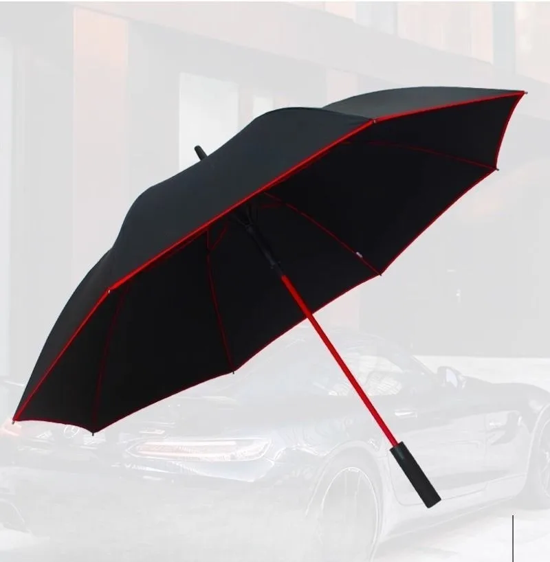For Mercedes-Benz AMG Car-mounted High-end Stylish Textured Umbrella Handle Long Pole Long Handle Business Advertising Umbrella