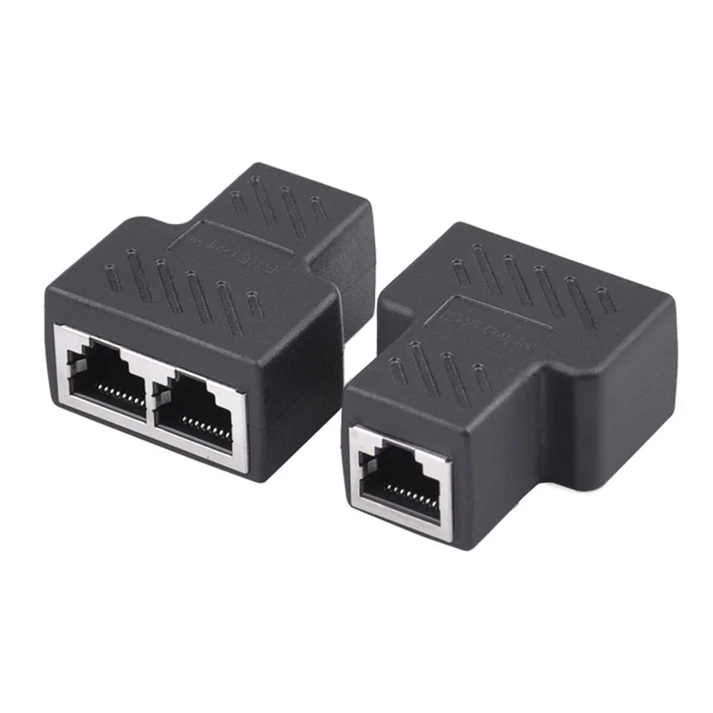 1 to 2 Possibilities Network LAN Cable Ethernet Female Cat6 RJ45 Splitter Plug Adapter UTP Cat7 5e Conector Switch Adapter coupl