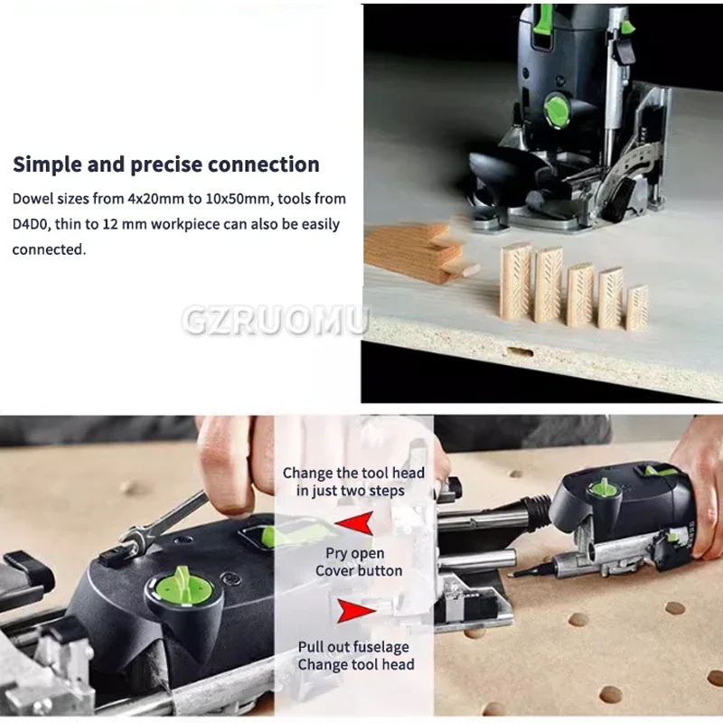Woodworking Lamino Slotting Machine Biscuit Jointer Invisible Ramino Connector Furniture Two-in-one Fastener Electric Tool