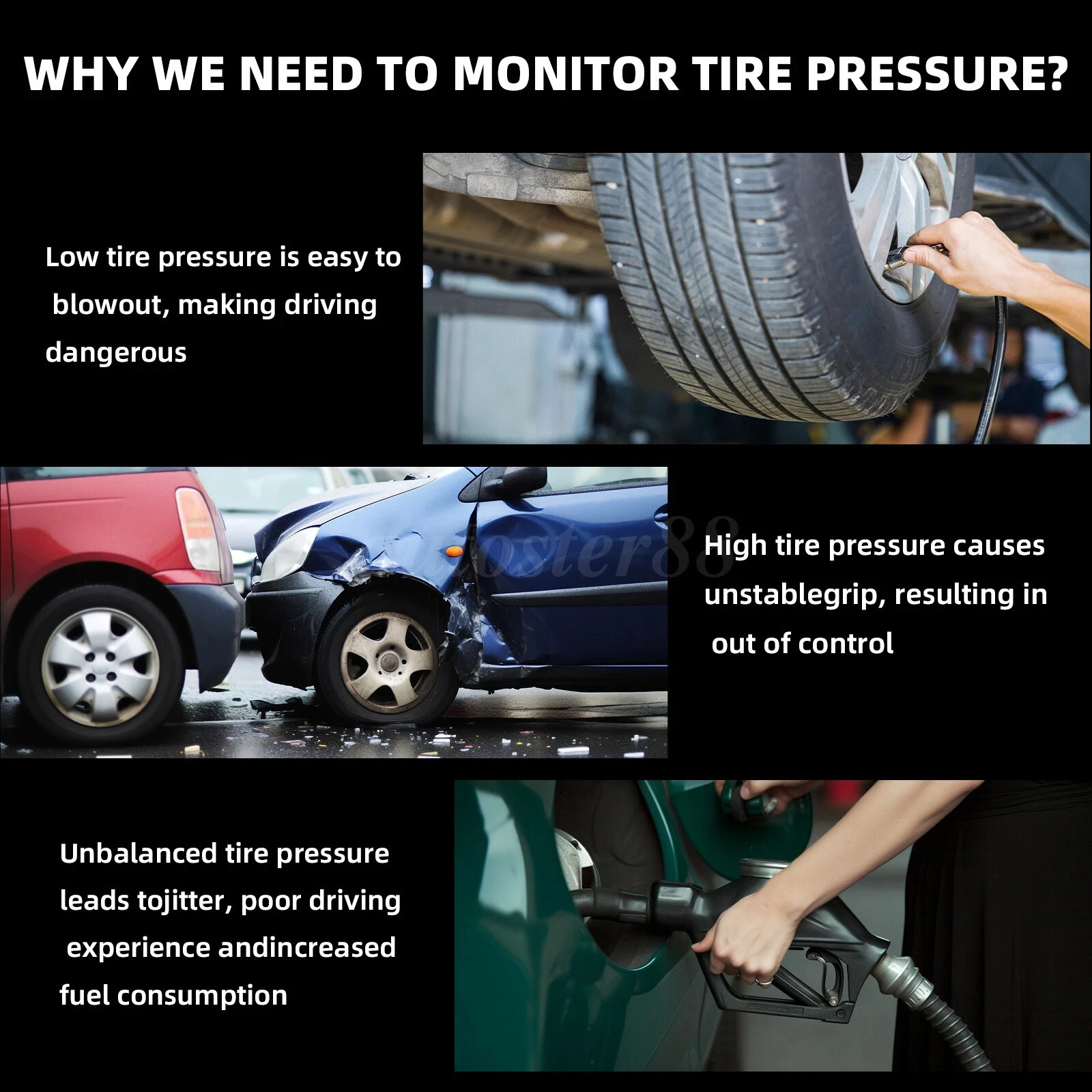 4PCS Genuine Motorcraft TIRE PRESSURE MONITORING SENSOR OEM TPMS-12 9L3Z-1A189-A - Image 2