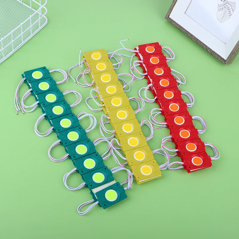 20Pcs Led Module 12V COB Mini Led Light Waterproof Advertisement Led Panel Digital Sign Warm White Red Green Blue Backlight