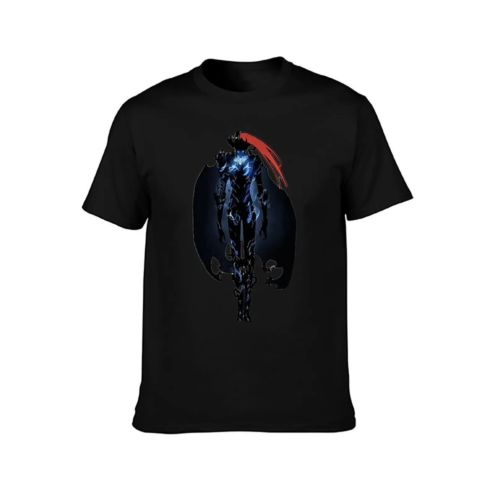 IGRIS SHADOW BY SUNG JIN-WOO T-Shirt, Summer Casual Cotton Tee, Oversized Streetwear Tops, Vintage Graphic Print, 100% Cotton