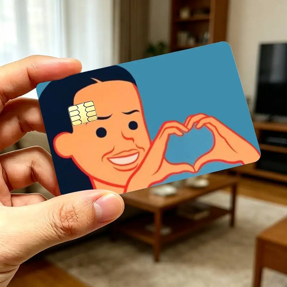 Joan C-Cornella Funny Anti Credit Card Stickers Skin For Bank Debit Decorative Protection Scratch-resistant Gift