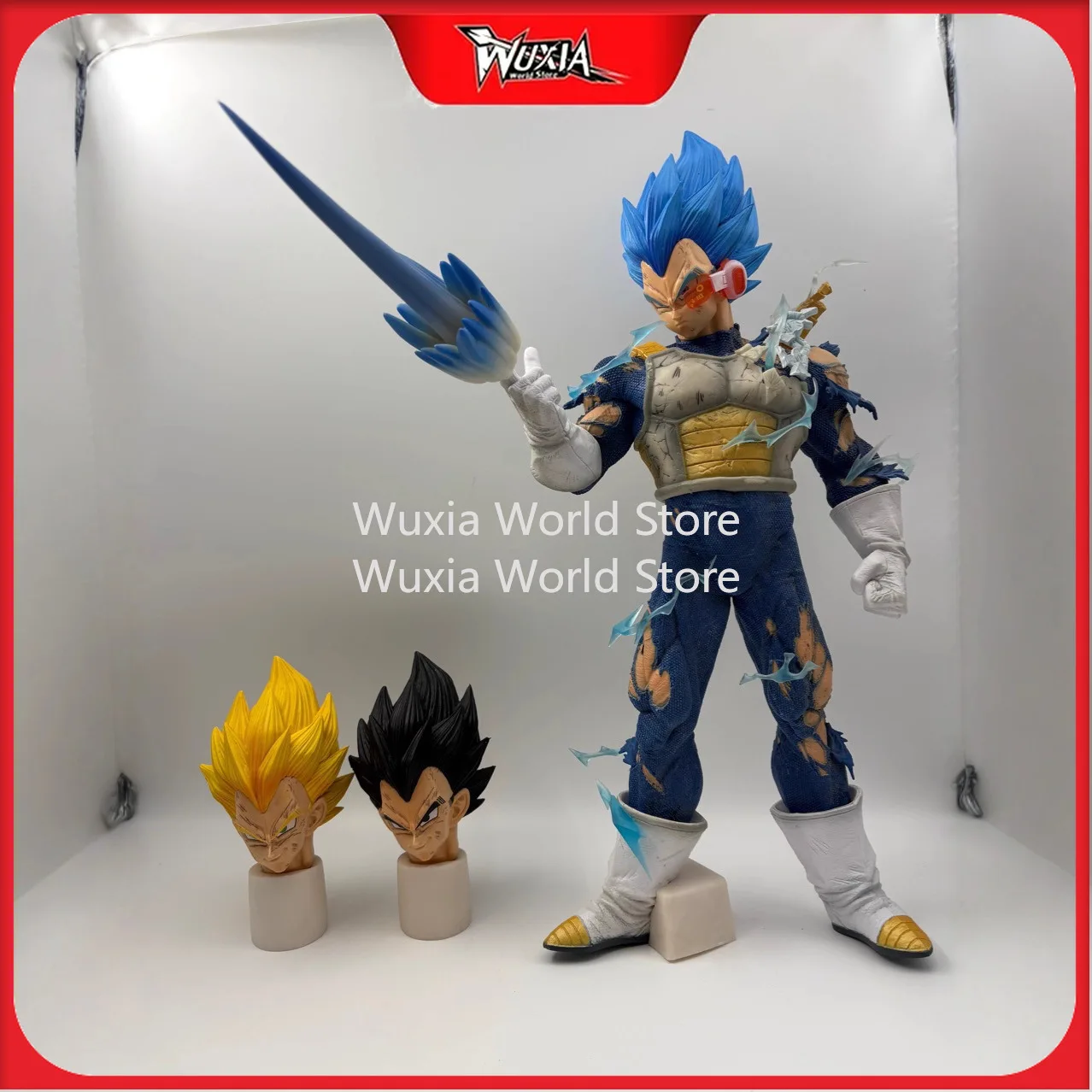 

45 см фигурка Bejita Yonsei DRAGON BALL Saiyan, трехглавая скульптура, аниме-фигурка, украшение для рабочего стола, лучшие подарки для мальчиков
