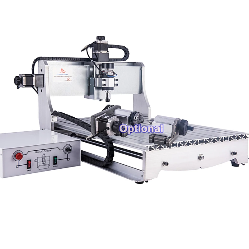 Mini USB 6040 500W CNC Router Engraver 3axis 4 Axis Air Cooling Spindle Ball Screw Aluminum Milling Drilling Machine Wood Lathe