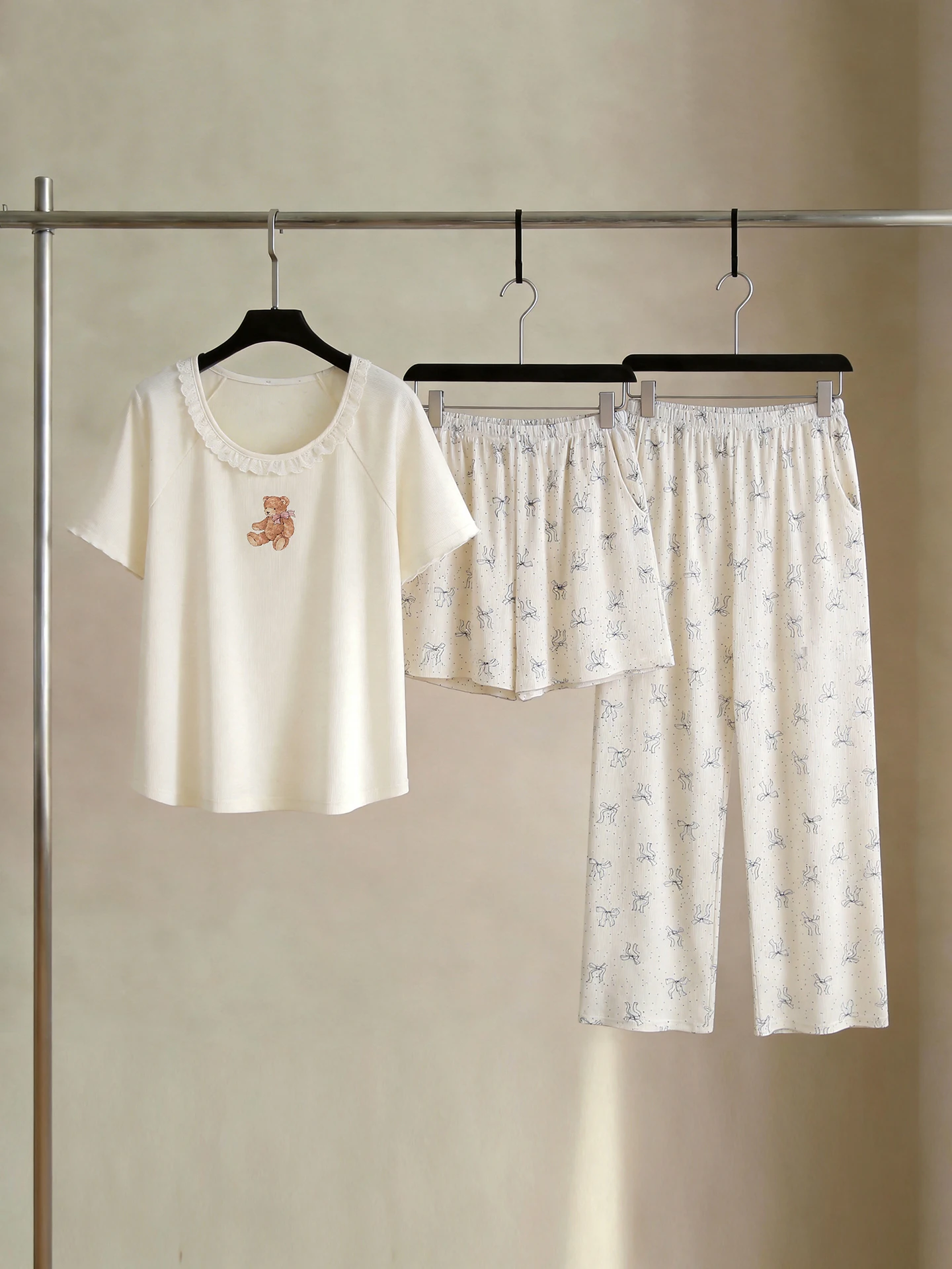 set-pigiama-da-donna-sptight-con-imbottitura-sul-petto-in-cotone-rinfrescante-maniche-corte-e-pantaloni-lunghi-tre-pezzi-con-nodo-abbigliamento-per-casa