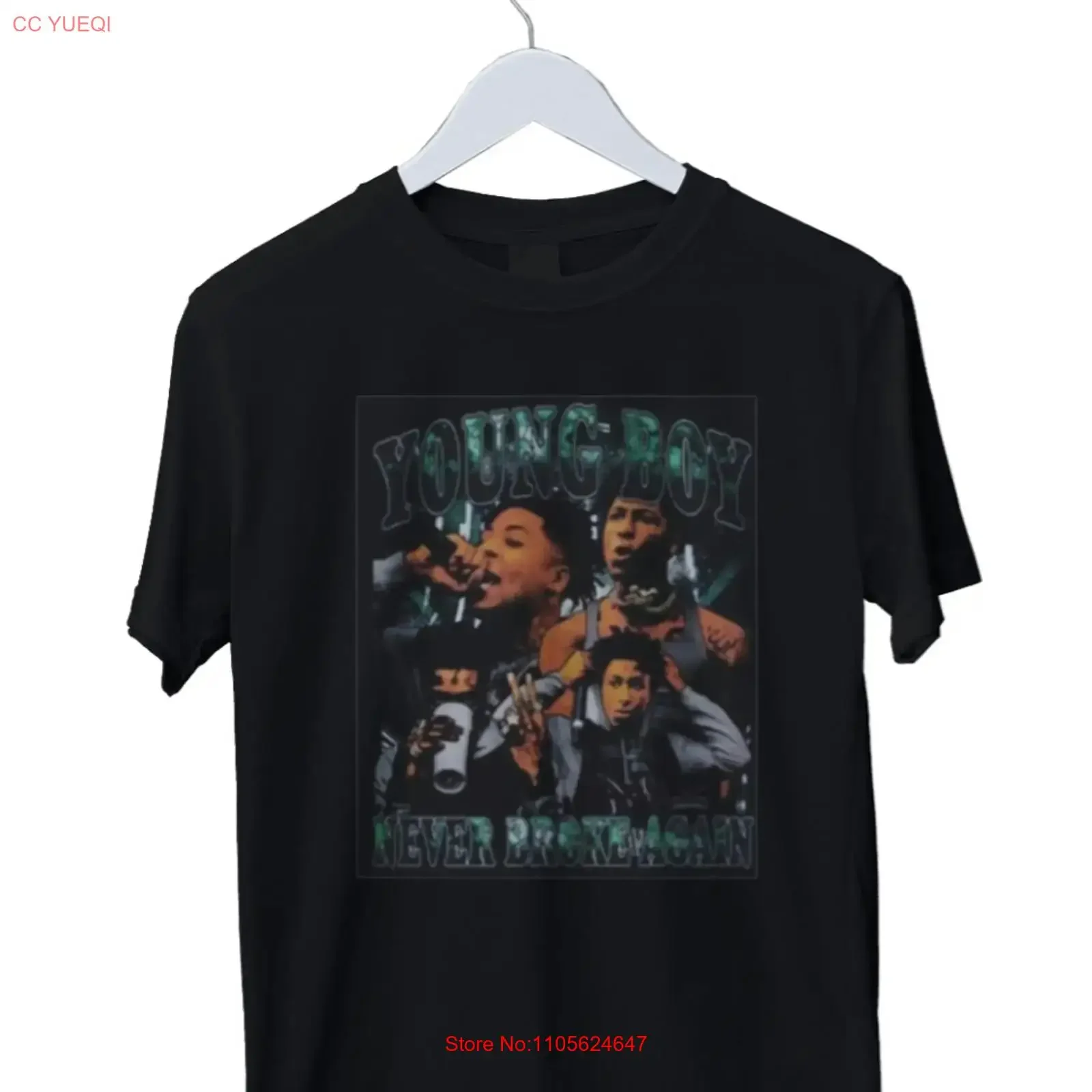Young Boy Never Brooke Again Print Mens T Shirt S M L XL 2 3 4 long or short sleeves vintage Washed graphic Casual Comfortable