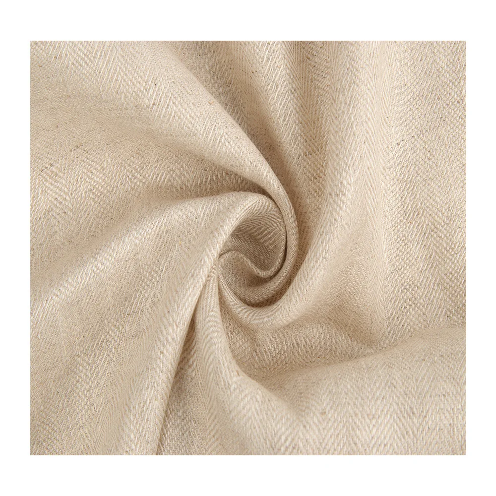 Woven organic 160gsm14sx14s 100% Linen twill shirts suits  jackets men and women linen fabrics