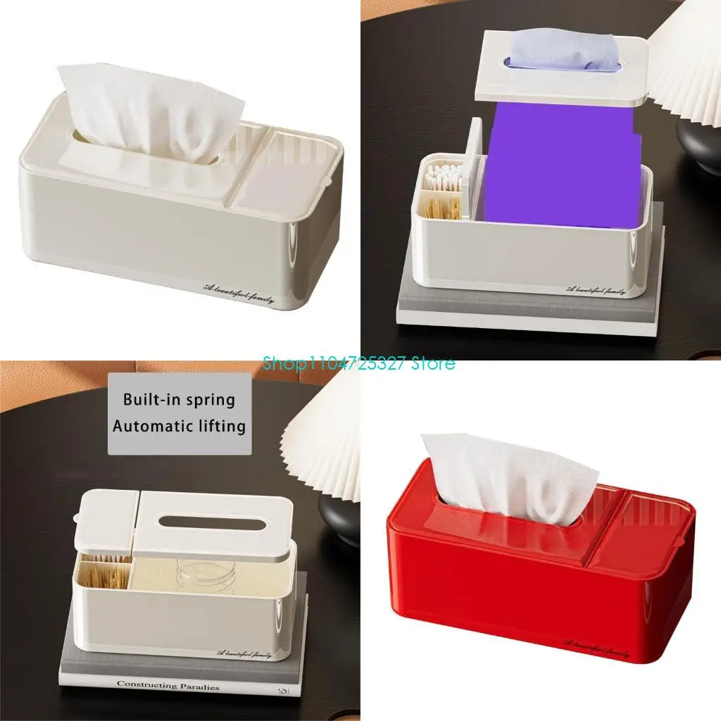 

D8KF Элегантный весенний держатель для салфеток, контейнер для хранения салфеток в ресторане, стильная коробка для бумажных для