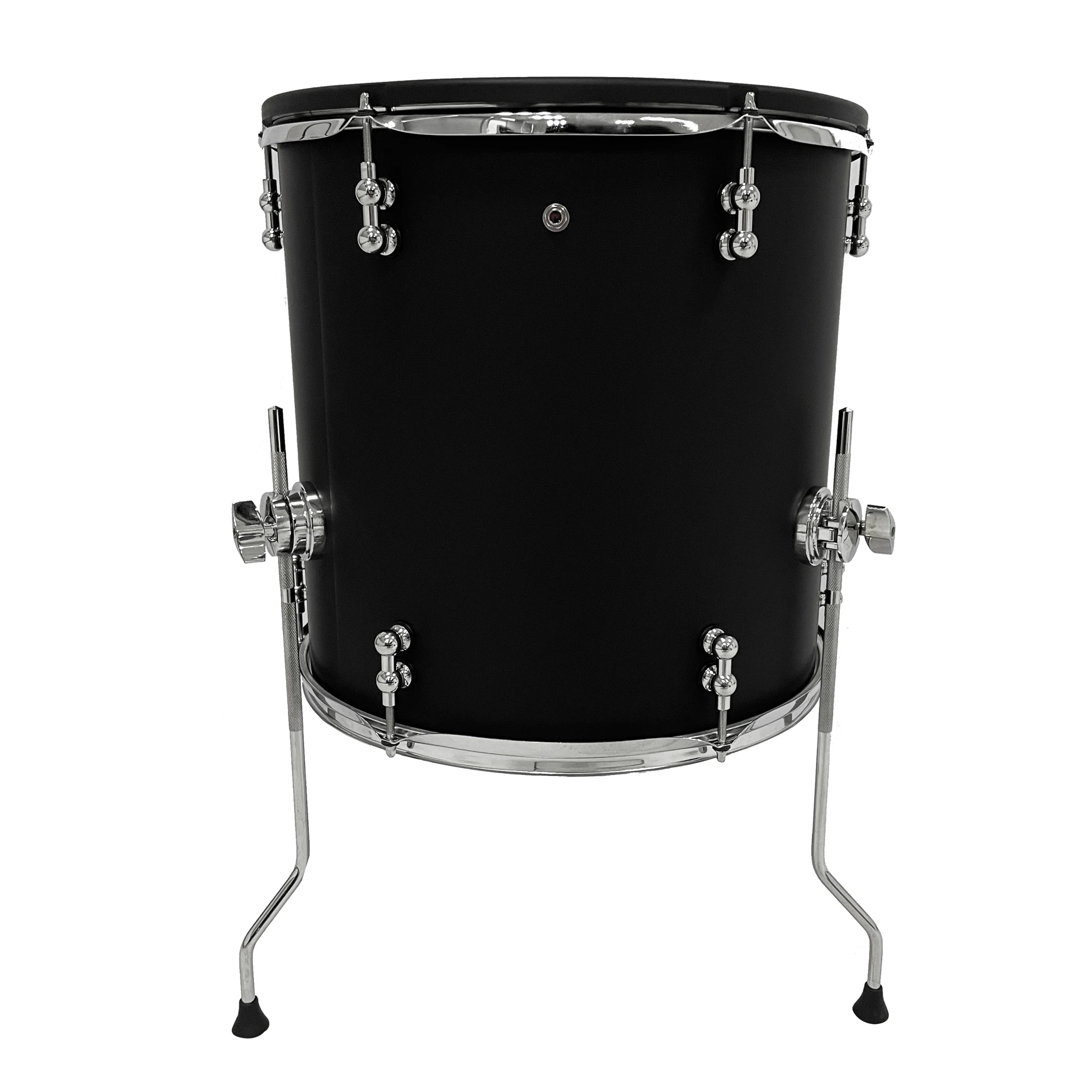 14x14 Matt Black Double Layer Mesh Head Rim Floor Tom Drum Pad Replacement Accessory