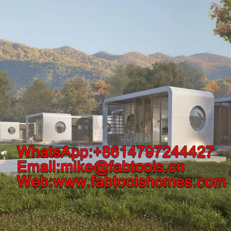 Modern Prefab Cabin Apple Cabin Expandable Container House Made of Steel and Sandwich Panel for Home or Villa Use